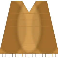 Poncho ocre — Traditionnel